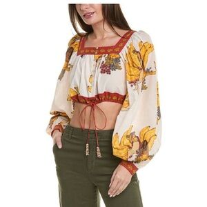 SOLD Summer Tropical Fun Farm Rio Crop Top Size Large